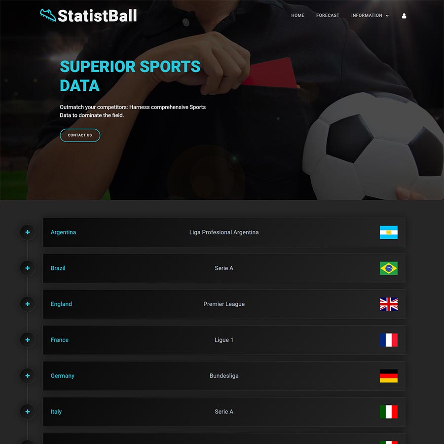 STATIST BALL | Статистична платформа для спорту
